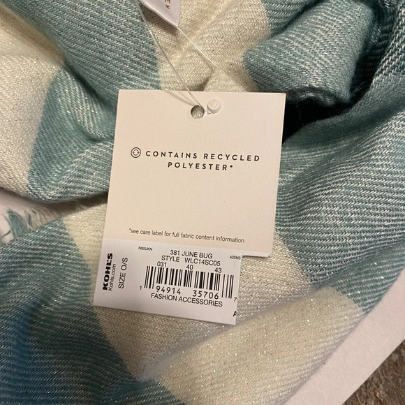 NWT Lauren Conrad June Bug Plaid Scarf - Picture 6 of 6